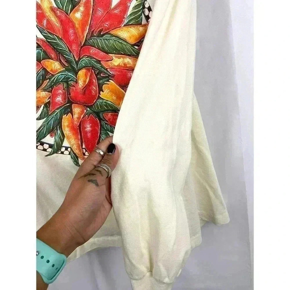 VTG Santa Fe Chiles Long Sleeve T-Shirt Single Stitch 1990’s LARGE - Picture 13 of 13